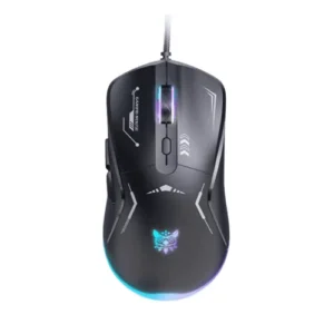 Home onikuma cw917 rgb wired gaming mouse adjustable 3600 dpi smooth tracking customizable rgb lighting